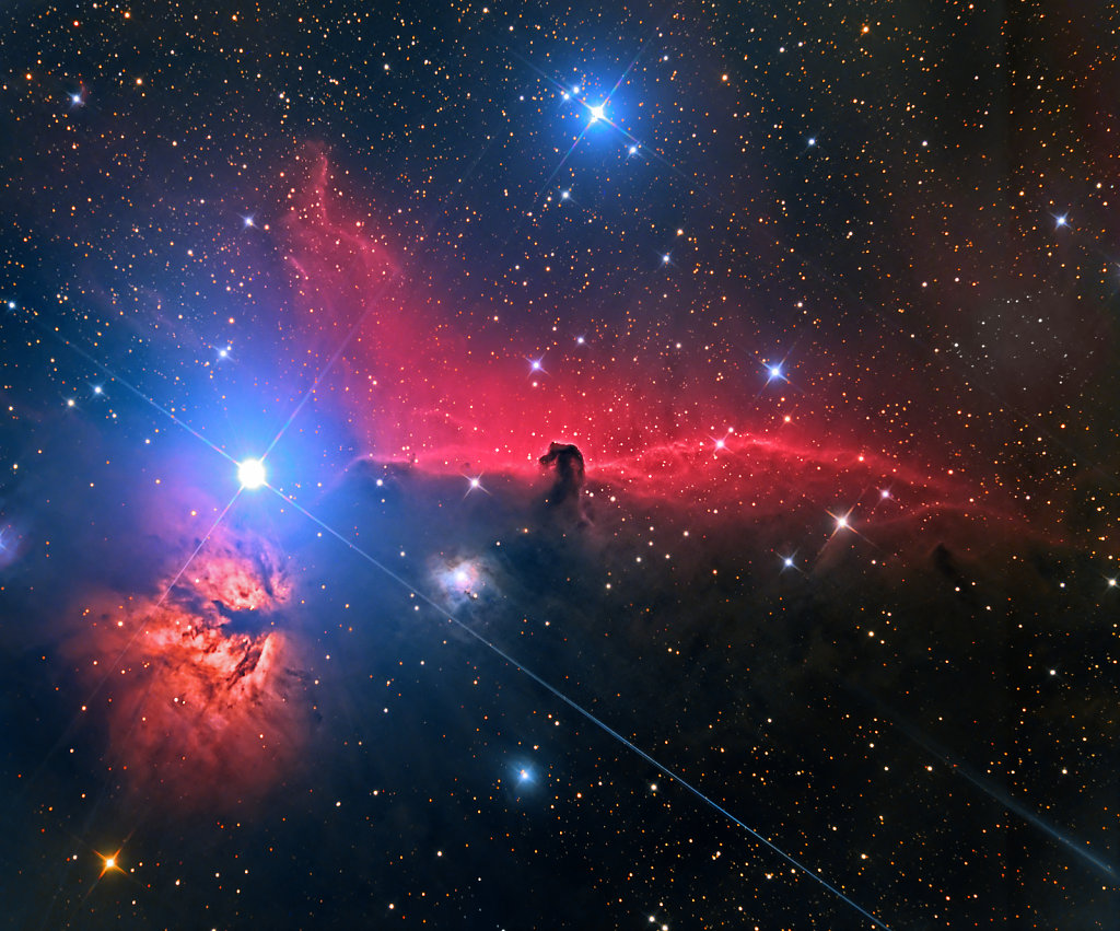 Horsehead and Flame Nebula