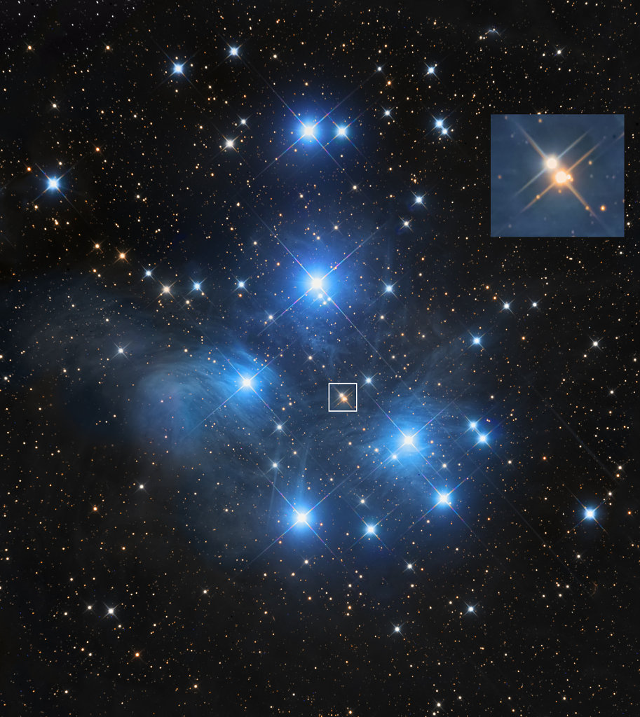 M45 and its nice quadruple star in the middle